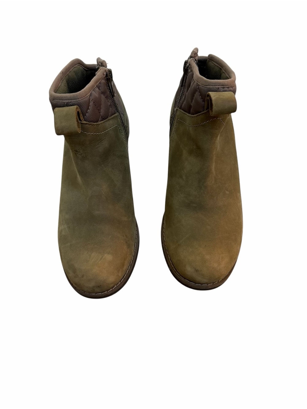 Merrell Brown & Olive Green Leather Waterproof Ankle Boots Boho Gorpcore Size 6